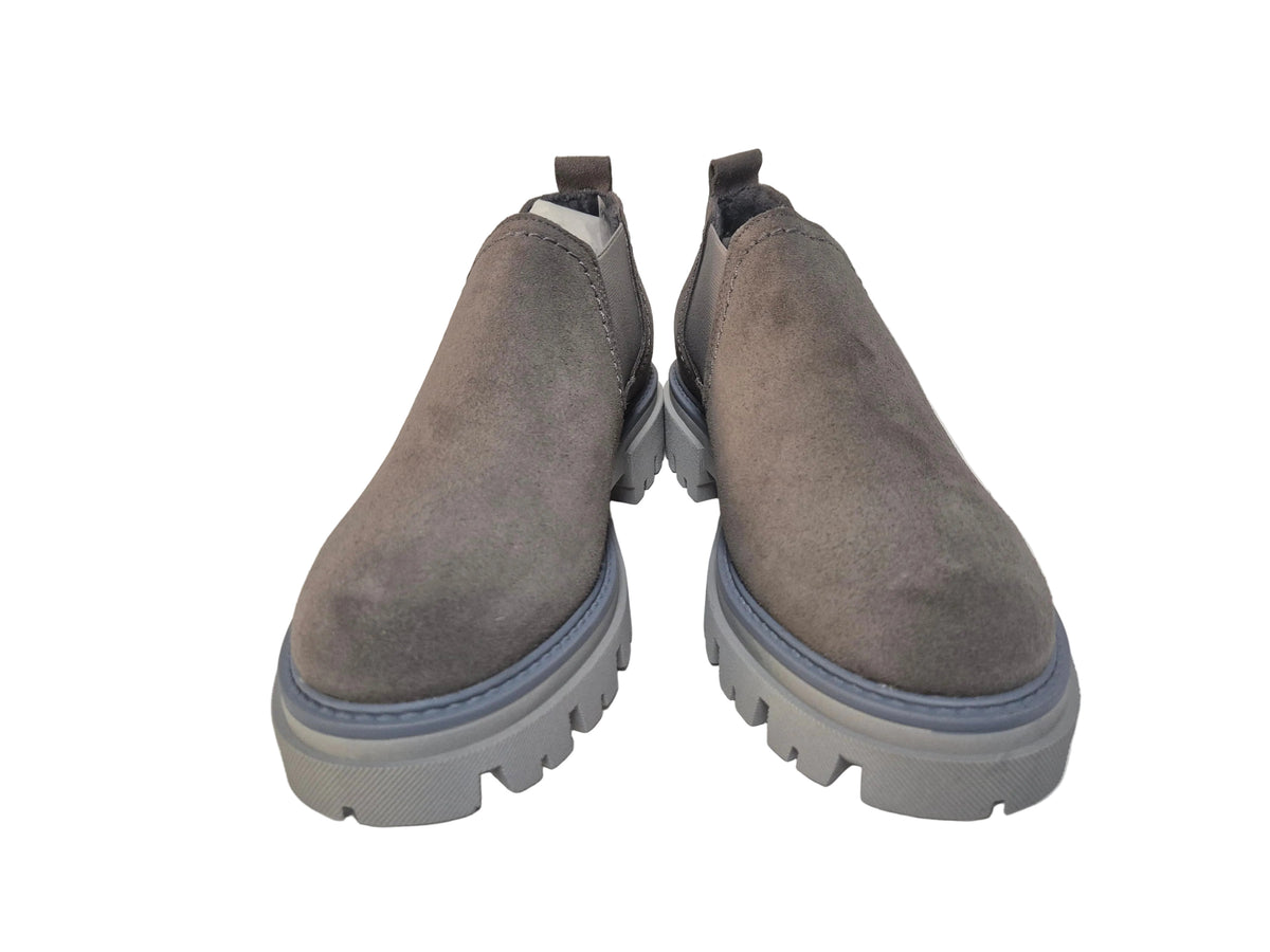 Heine Kurzstiefelette Schuhe Boots Veloursleder, grau, Gr. 37