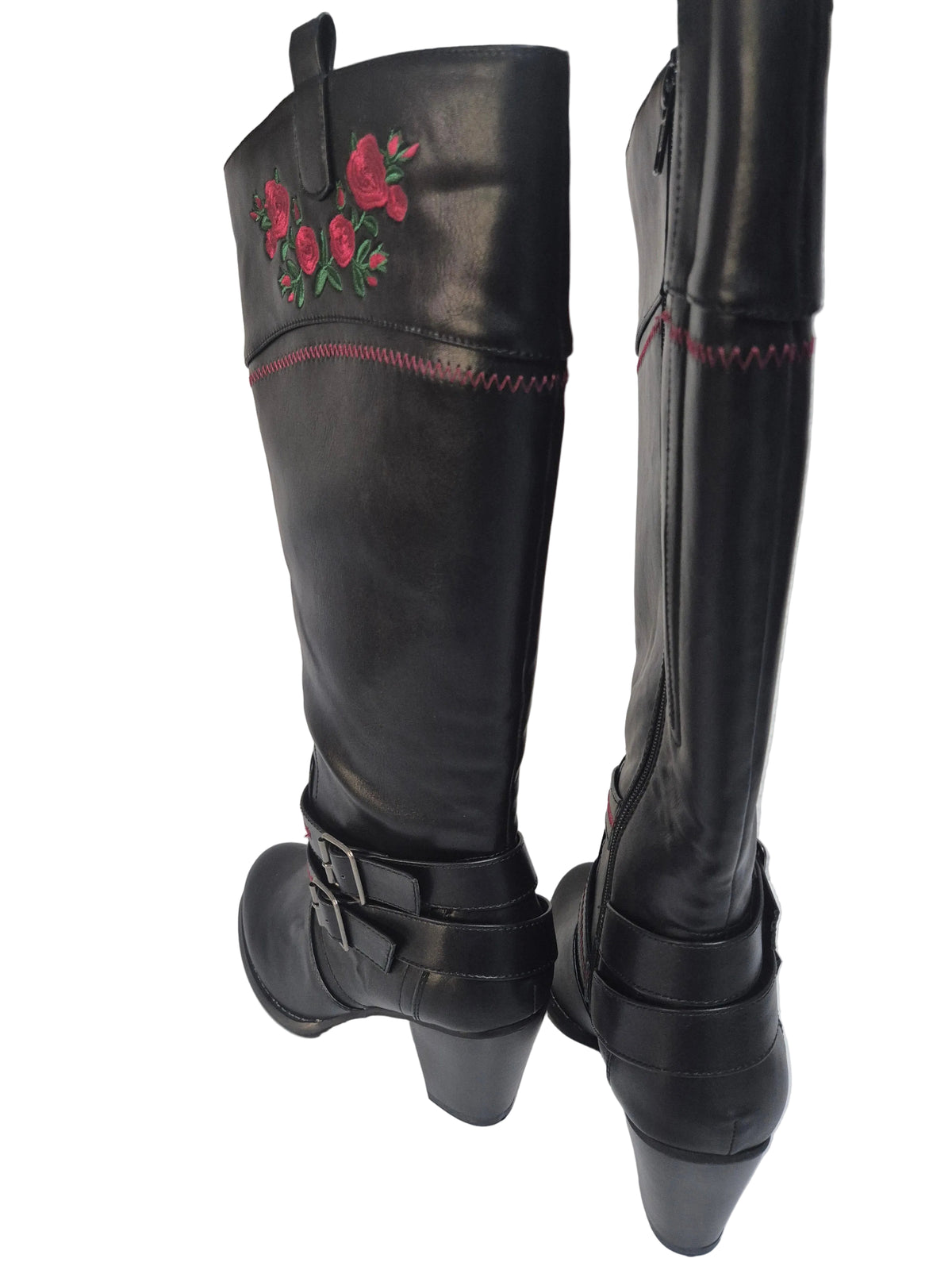 sheego by Joe Browns wadenhohe Stiefel Cowboystiefel, schwarz, Gr. 40 XXL
