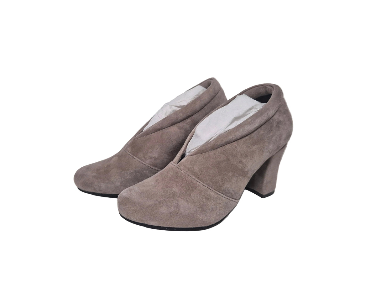 Andrea Conti Pumps Absatzschuhe Veloursleder, taupe, Gr. 35