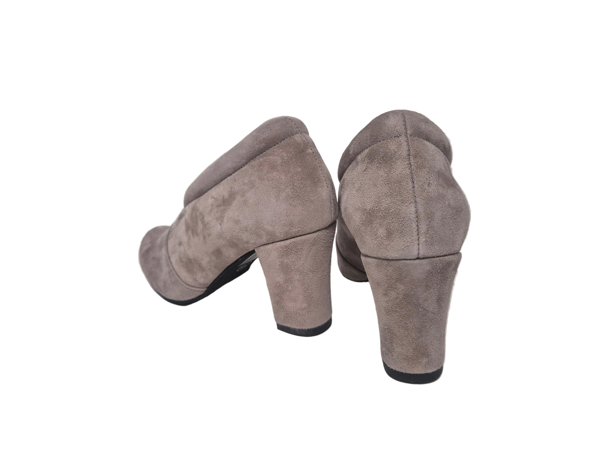 Andrea Conti Pumps Absatzschuhe Veloursleder, taupe, Gr. 35