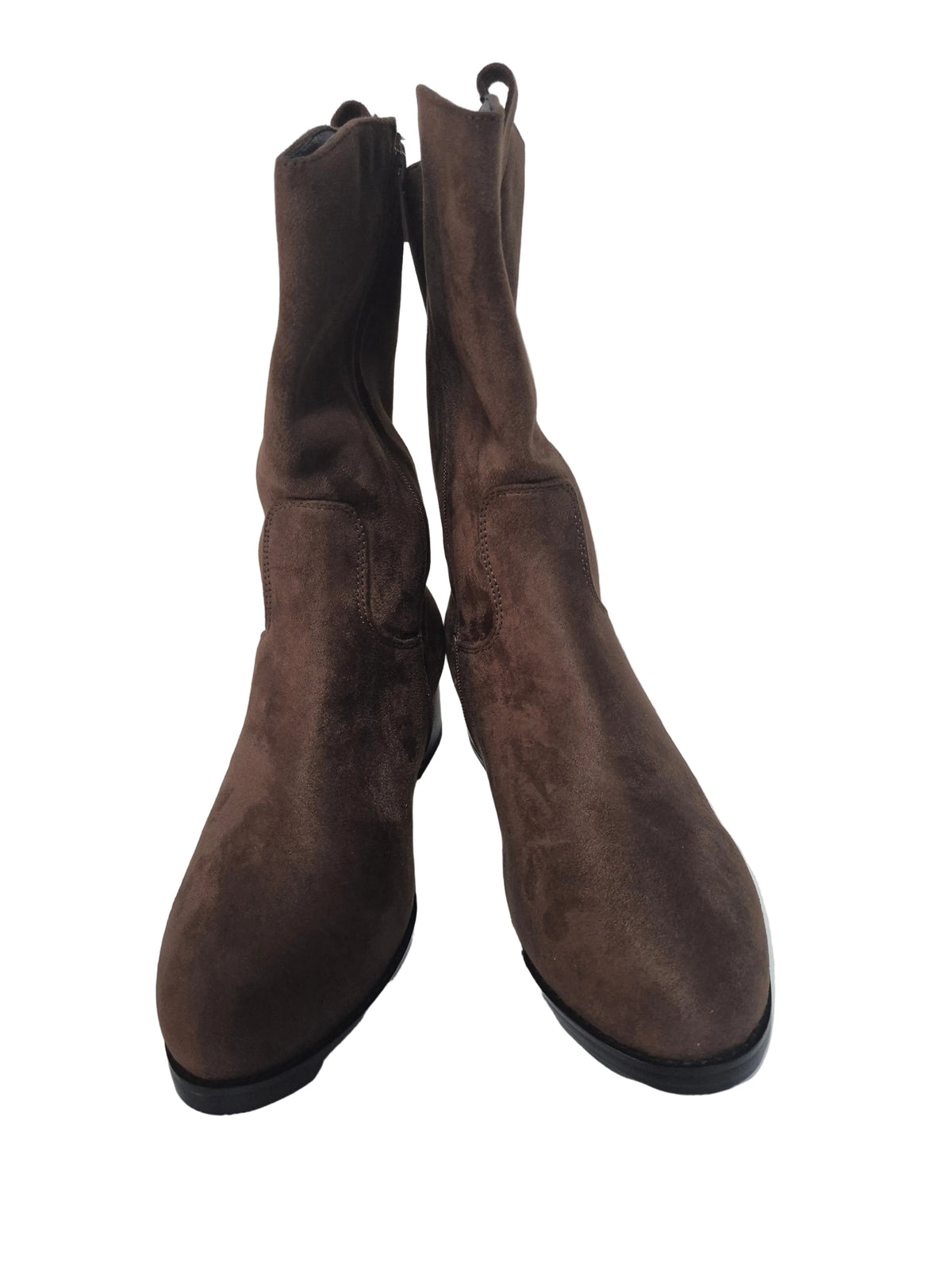 sheego Kurzstiefel Stiefeletten Cowboystiefel, braun, Gr. 40 XL