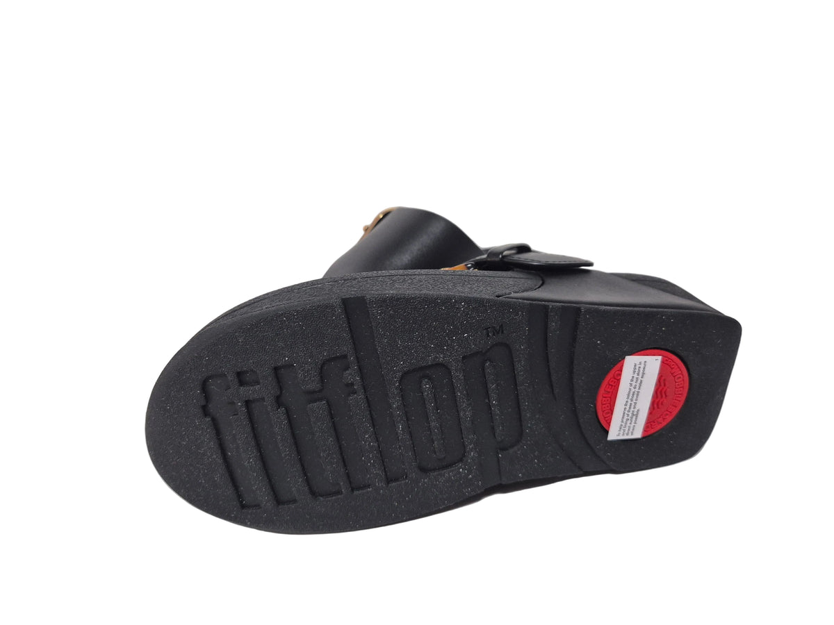 FitFlop Lulu Resin Buckle Zehentrenner, schwarz, Gr. 37