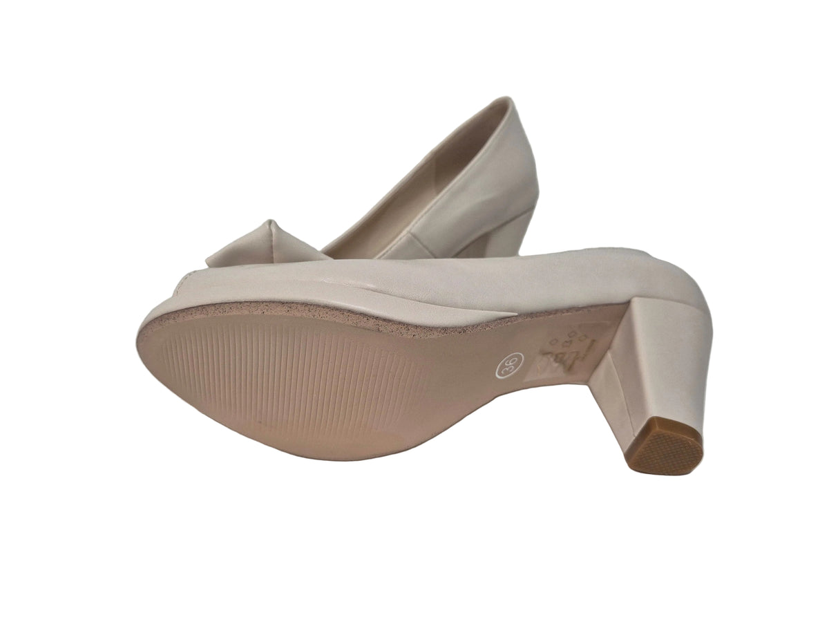Andrea Conti Peeptoe Pumps, creme, Gr. 36