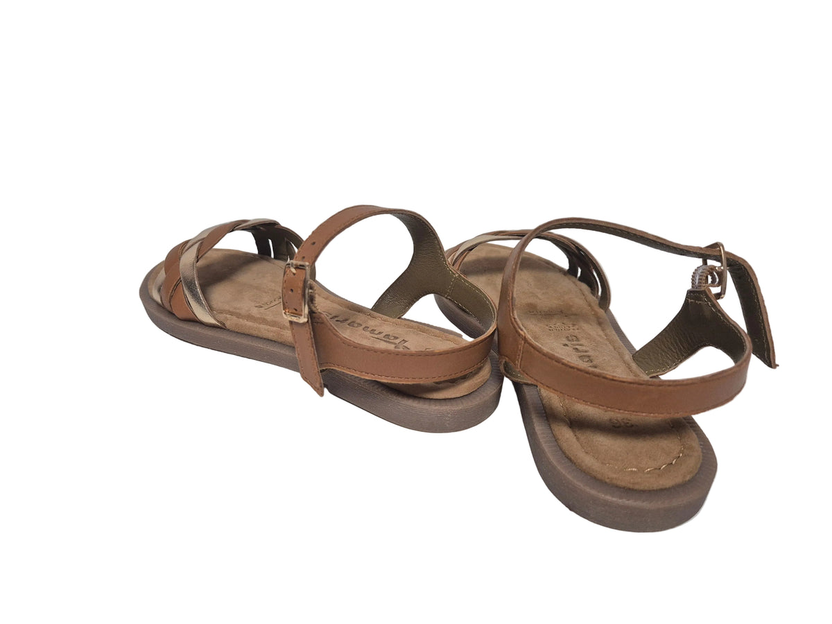 Tamaris Riemchensandalette, camel, Gr. 36