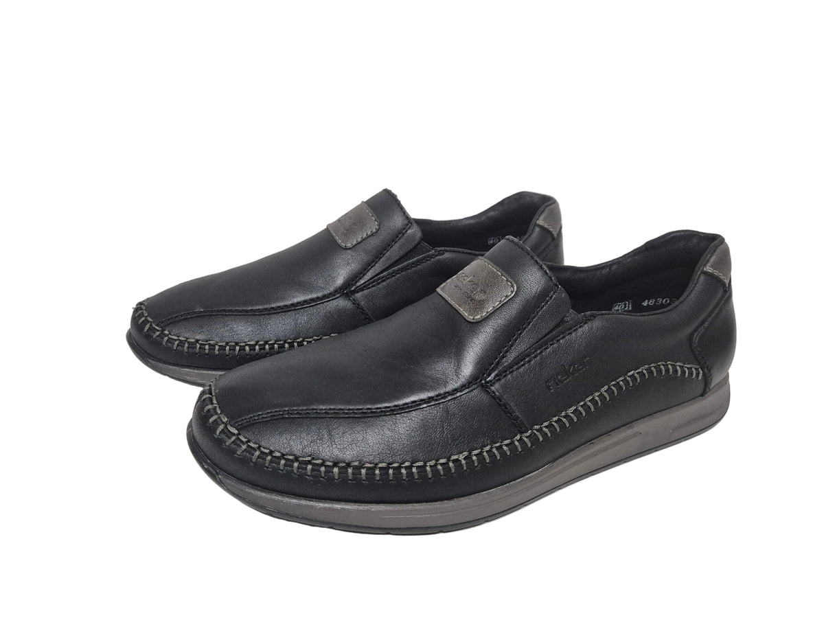Rieker Slipper, schwarz, Gr. 40