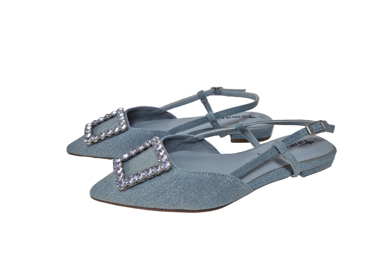Tamaris Slingpumps, jeans-blau, Gr. 37