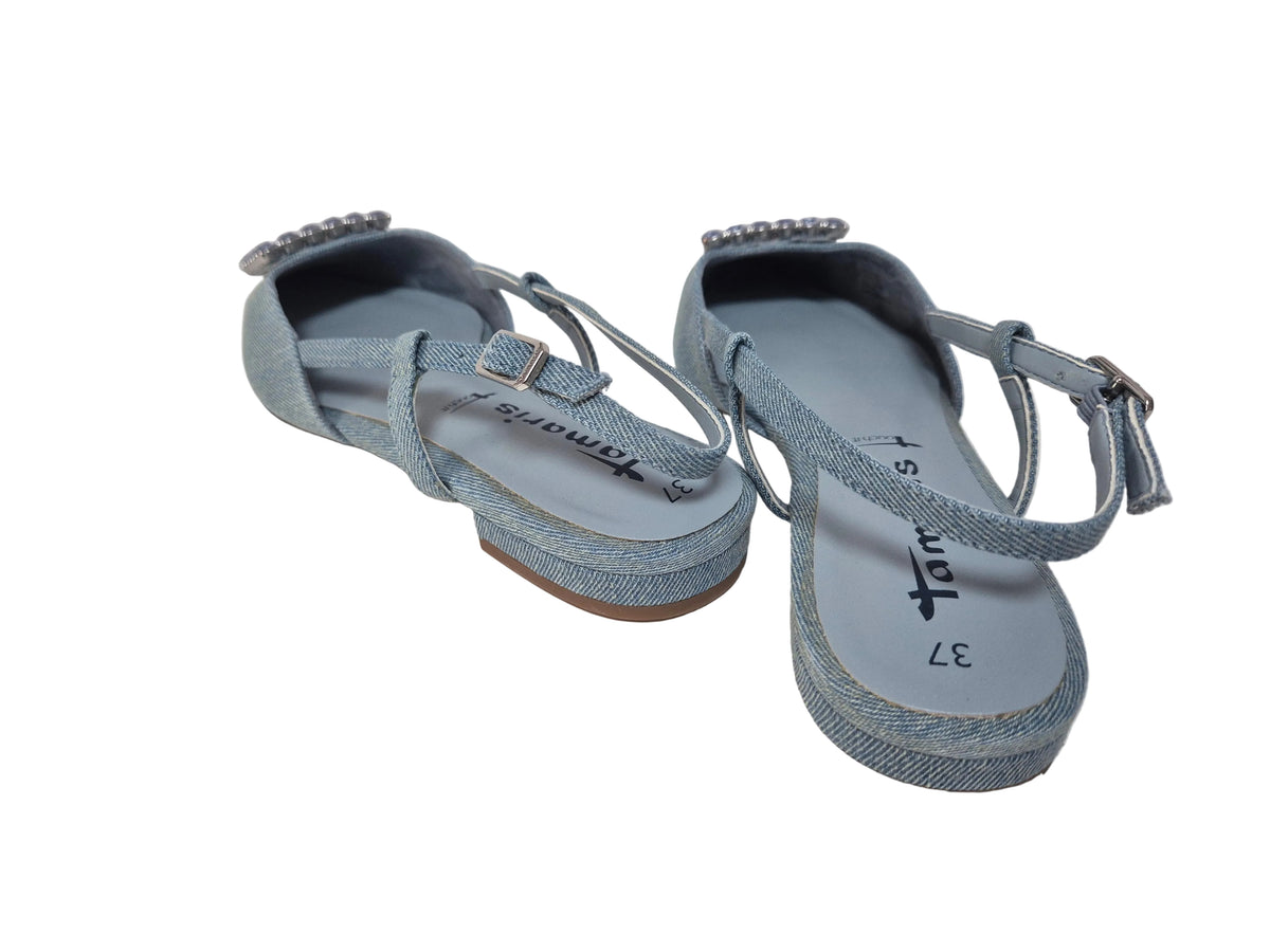 Tamaris Slingpumps, jeans-blau, Gr. 37