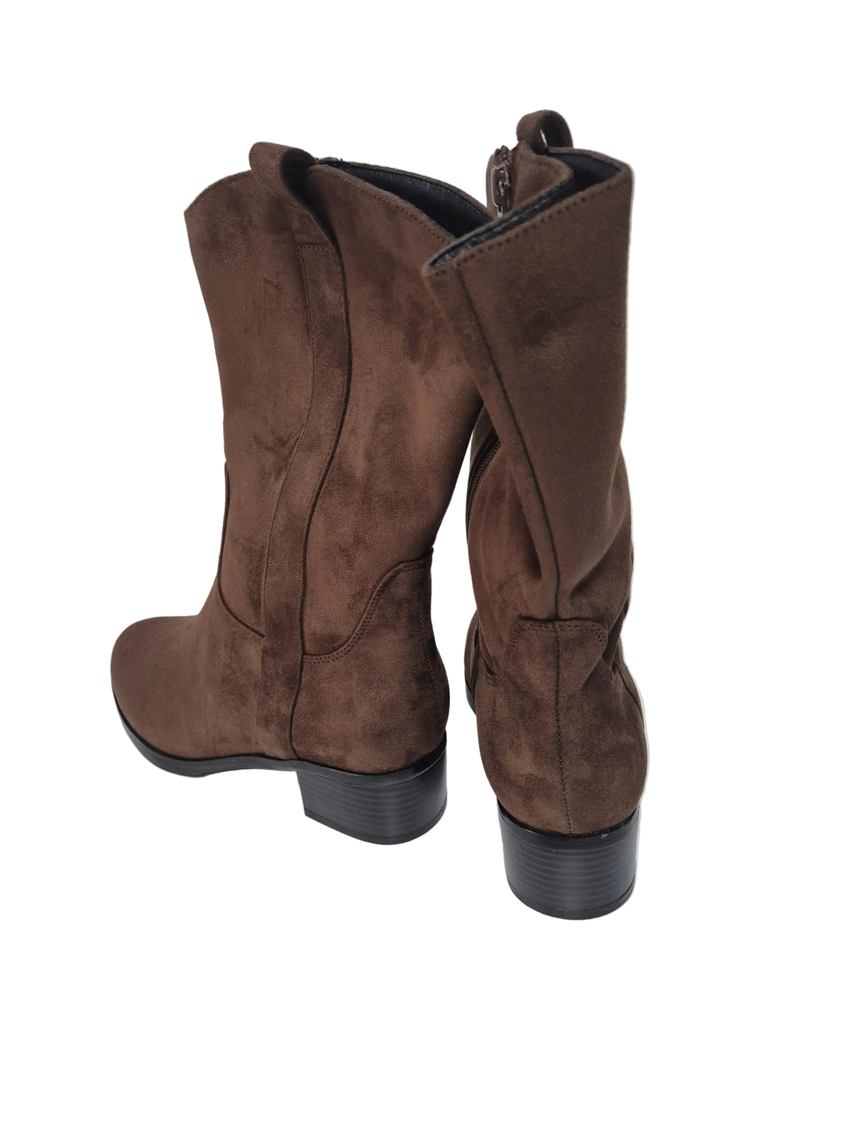 sheego Stiefeletten Kurzstiefel Cowboystiefel, braun, Gr. 40