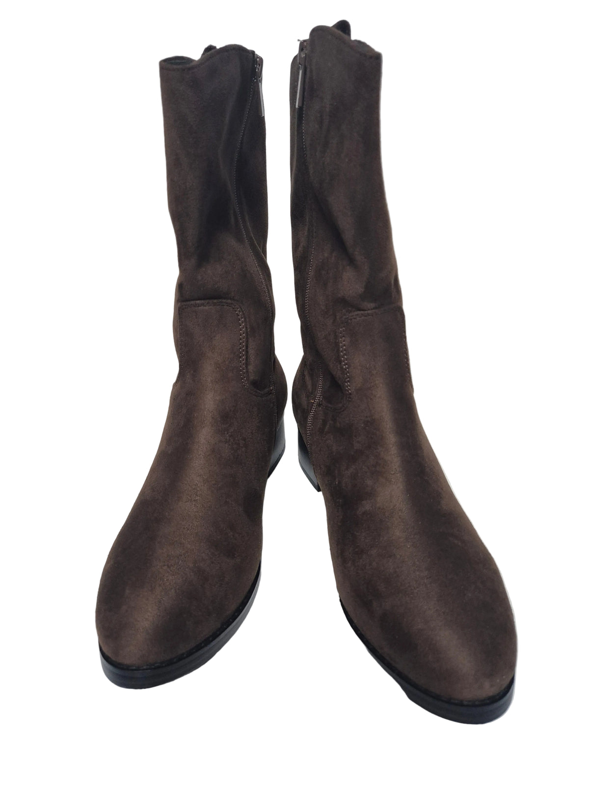 sheego Stiefeletten Kurzstiefel Cowboystiefel, braun, Gr. 39