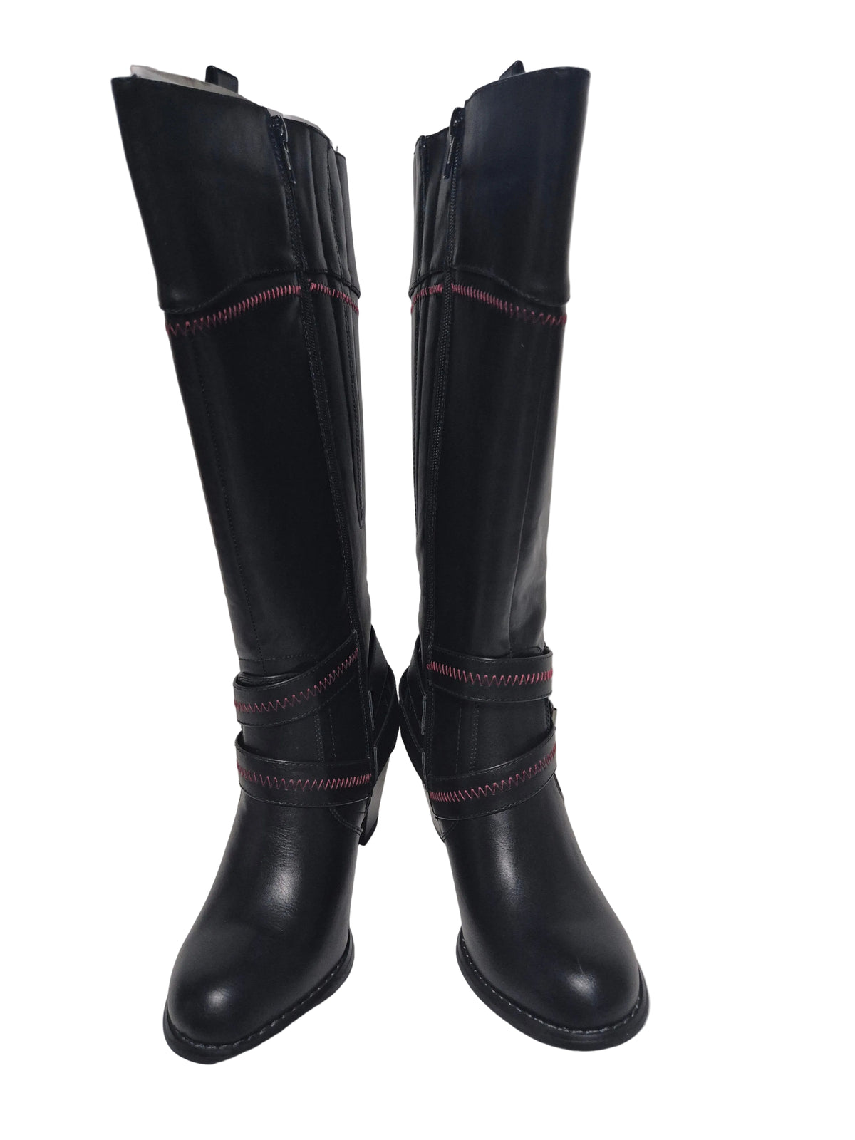 sheego by Joe Browns wadenhohe Stiefel Cowboystiefel, schwarz, Gr. 38 XL
