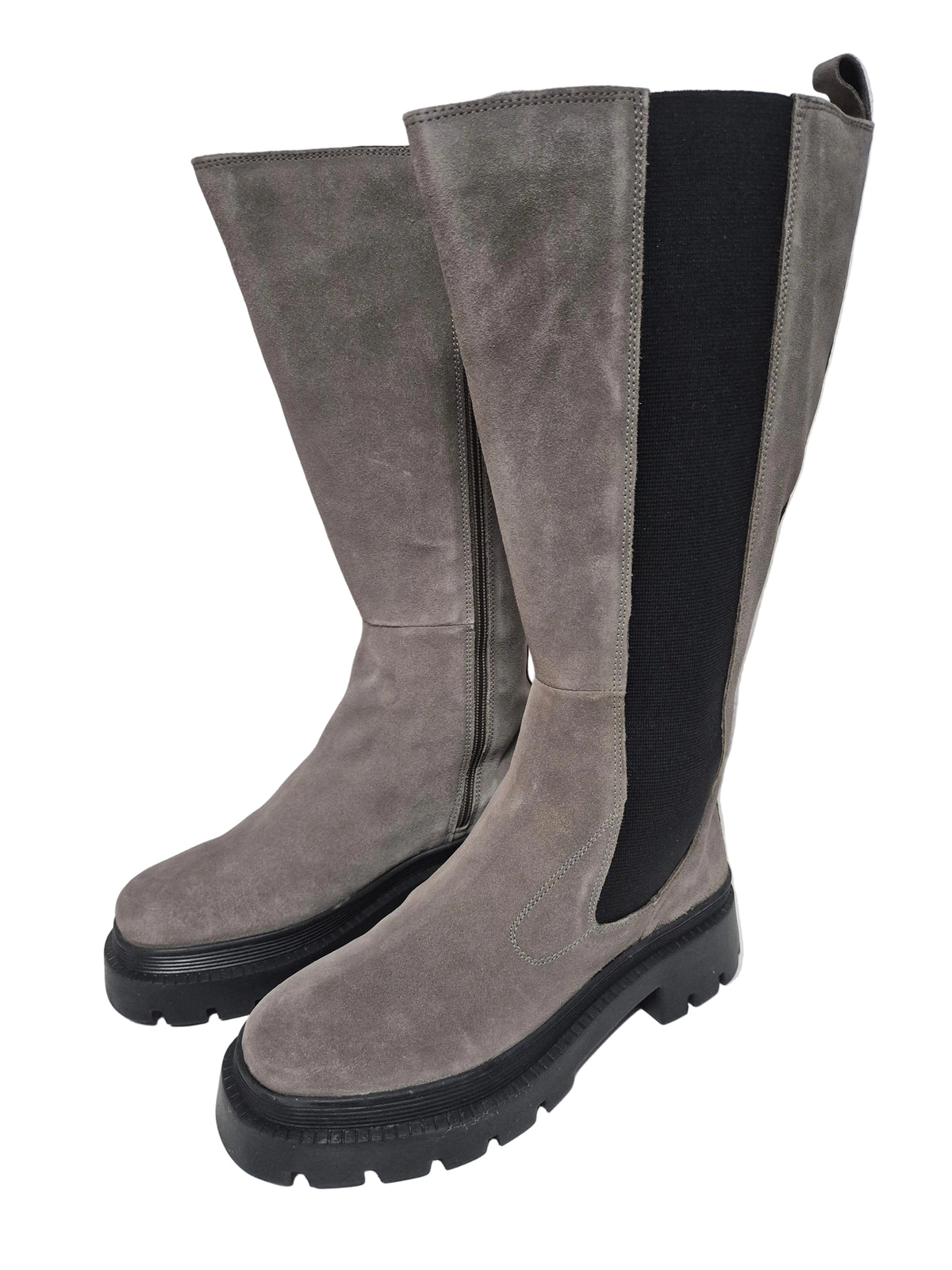 Sheego Weitschaftstiefel, taupe, Gr. 39 XXL