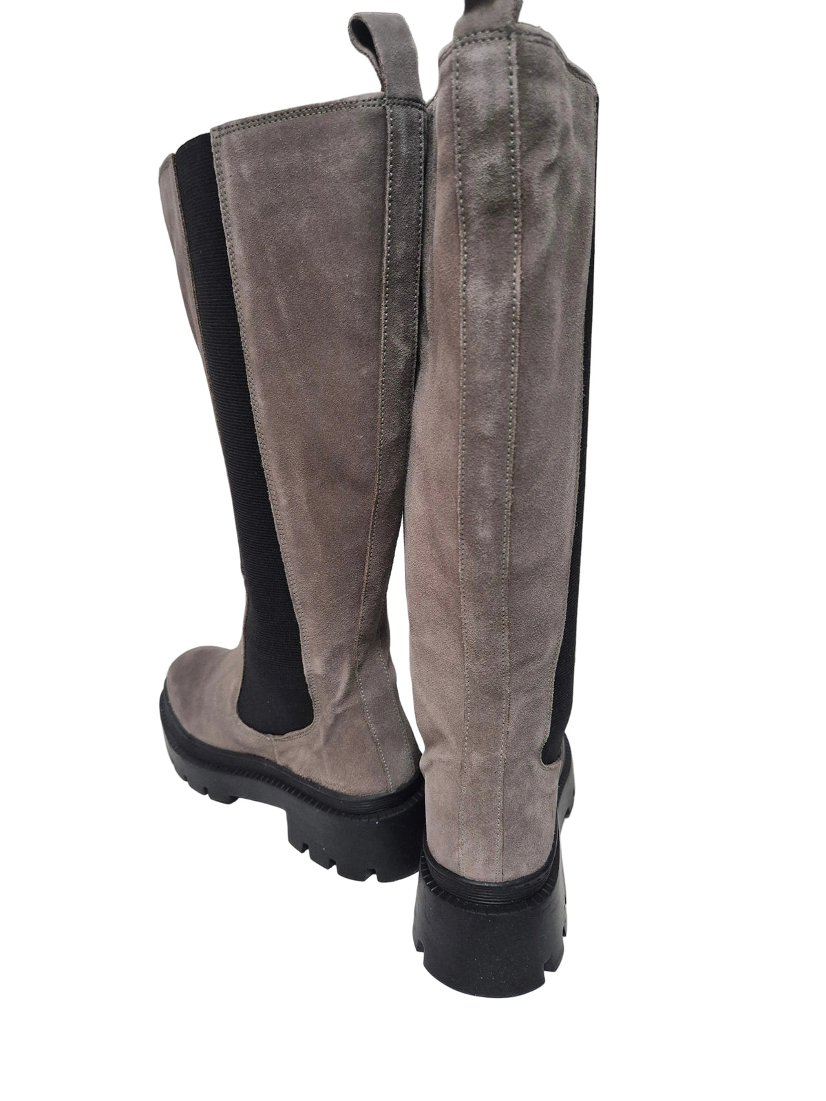 Sheego Weitschaftstiefel, taupe, Gr. 39 XXL