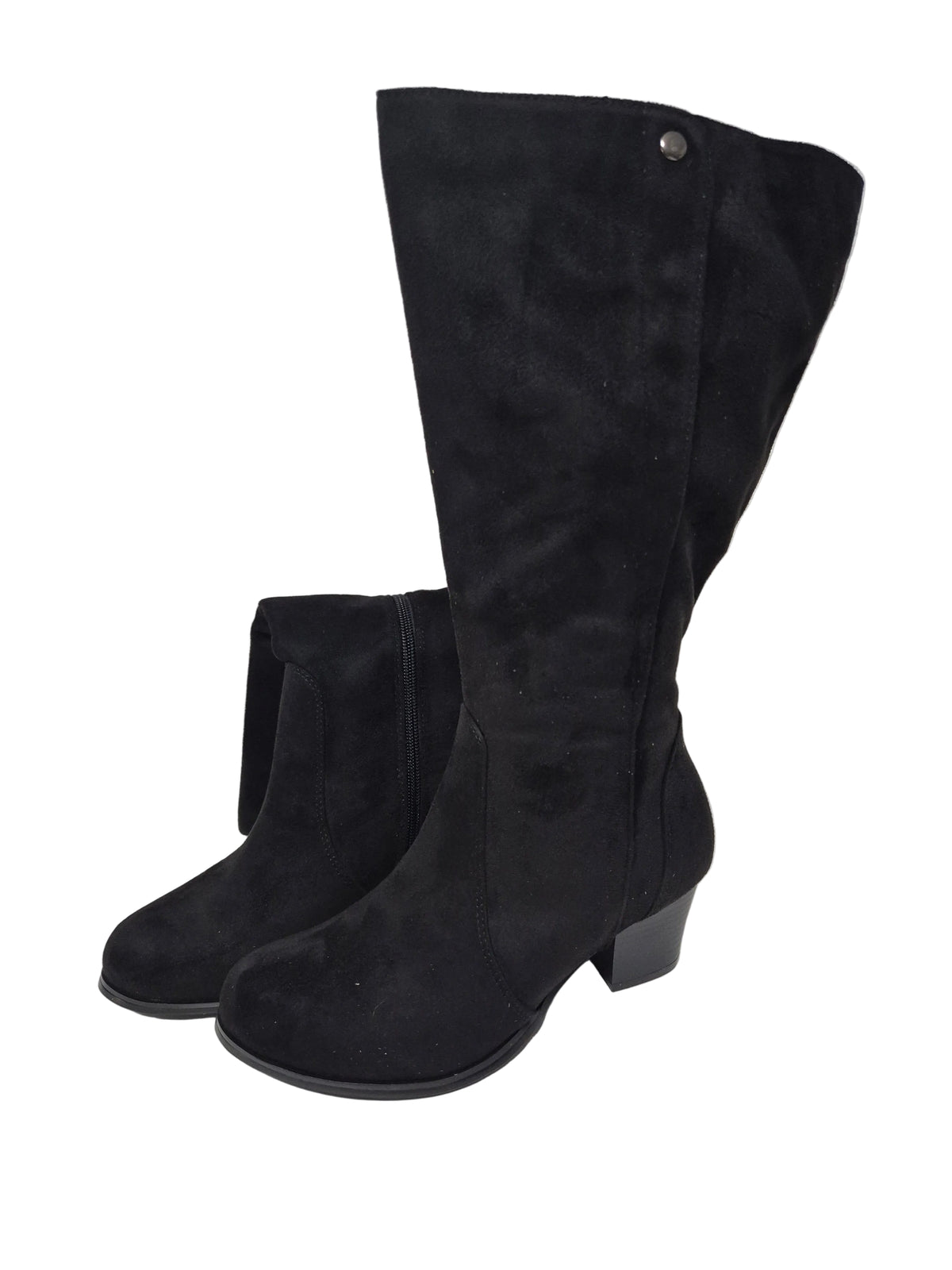 sheego Wadenhohe Weitschaftstiefel, schwarz, Gr. 37 XL