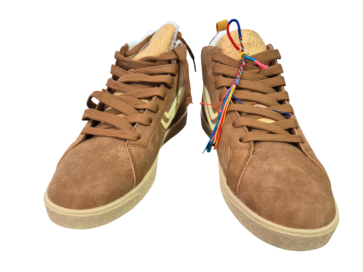 GENESIS Sneaker G-Hela Mid Braun-gelb Gr. 38