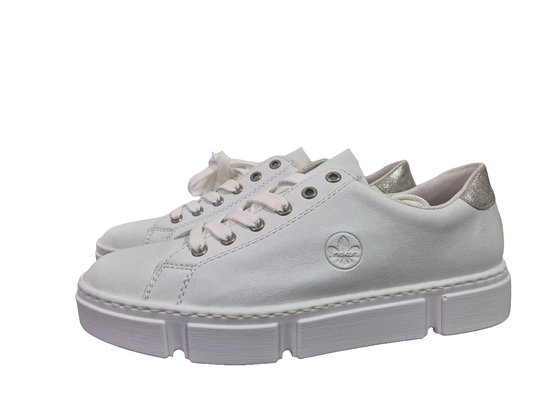 RIEKER Plateausneaker weiß Gr. 42