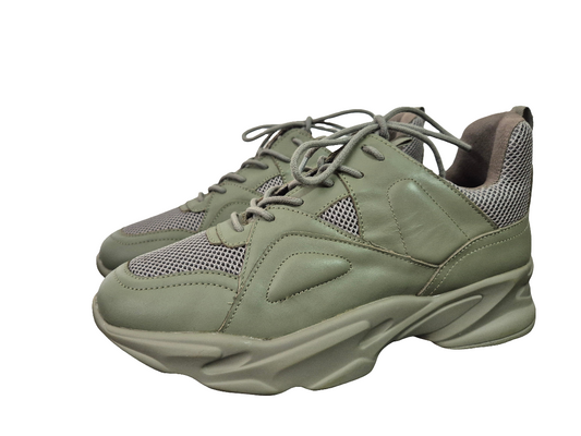 STEVE MADDEN Movement Leder Sneaker olive Gr. 42