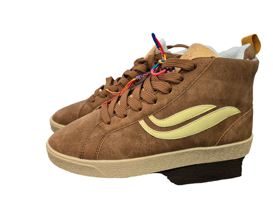 GENESIS Sneaker G-Hela Mid Braun-gelb Gr. 38