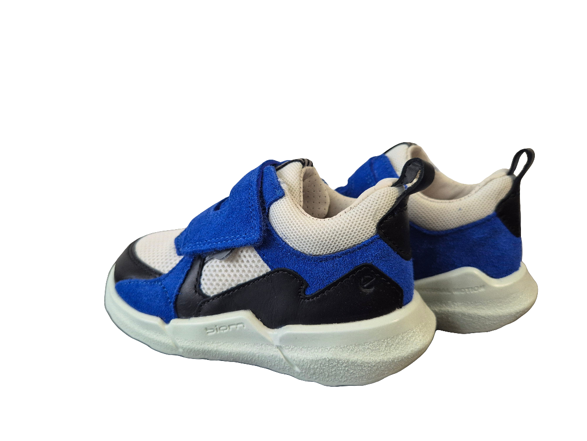 ECCO Biom Lauflernschuh Sneaker weiß/blau/schwarz Gr. 22