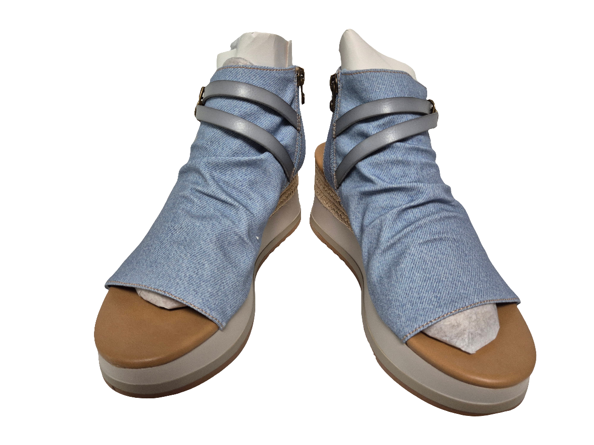 Blowfish Malibu Keilsandalette hellblau Gr. 40