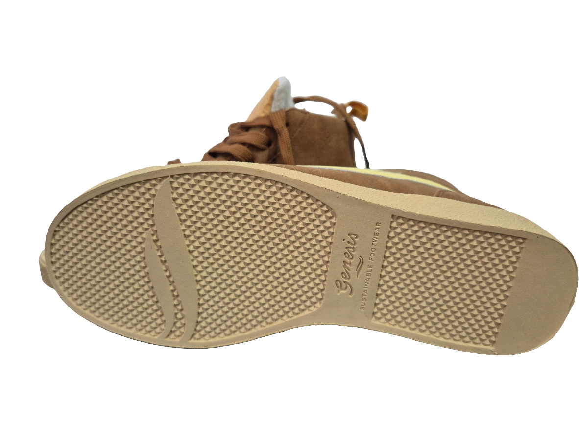 GENESIS Sneaker G-Hela Mid Braun-gelb Gr. 38