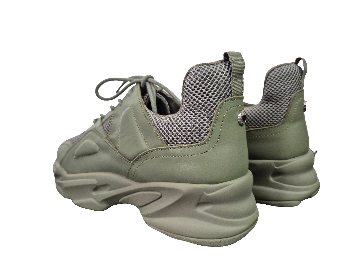 STEVE MADDEN Movement Leder Sneaker olive Gr. 42