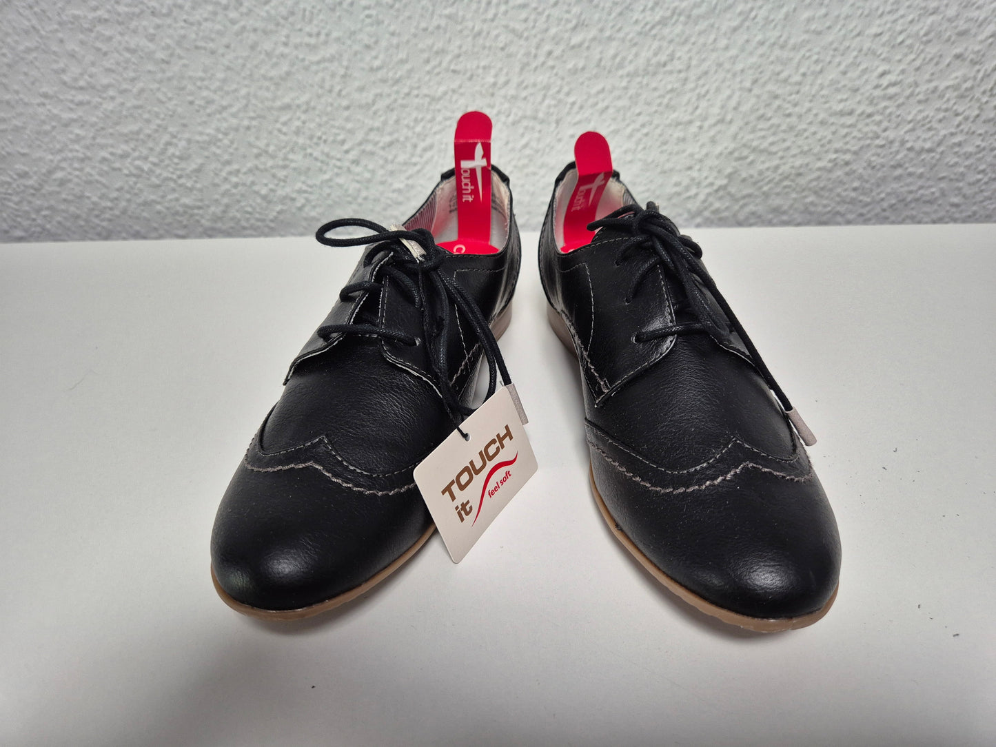 Tamaris Schnürschuh, Schwarz, Gr. 37