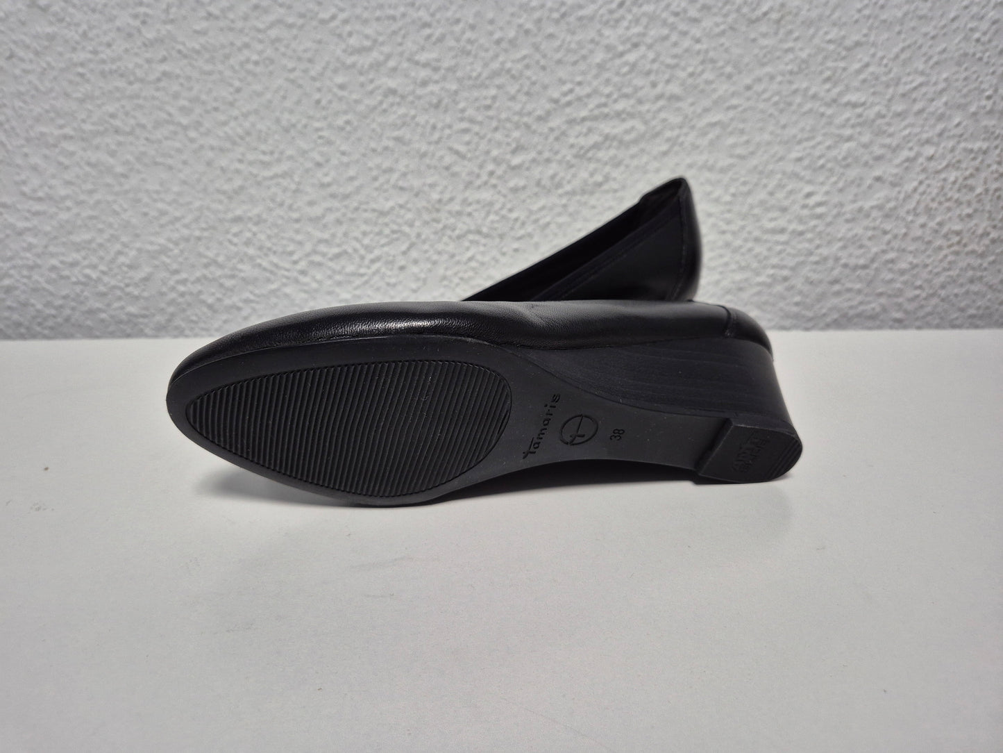 TAMARIS Pumps Keilpumps, Halbschuh, Schlupfschuh schwarz Gr. 38