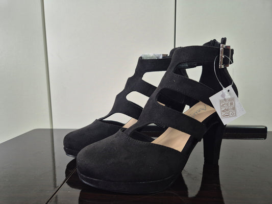 ANISTON SHOES Sandalette Sandale, Sommerschuh, Abendschuh schwarz Gr. 38