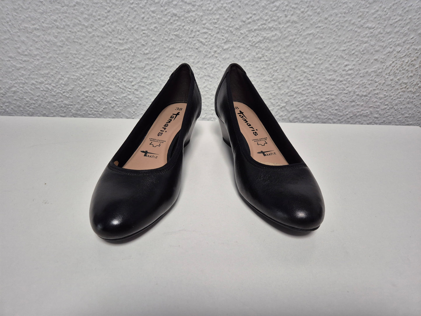 TAMARIS Pumps Keilpumps, Halbschuh, Schlupfschuh schwarz Gr. 38