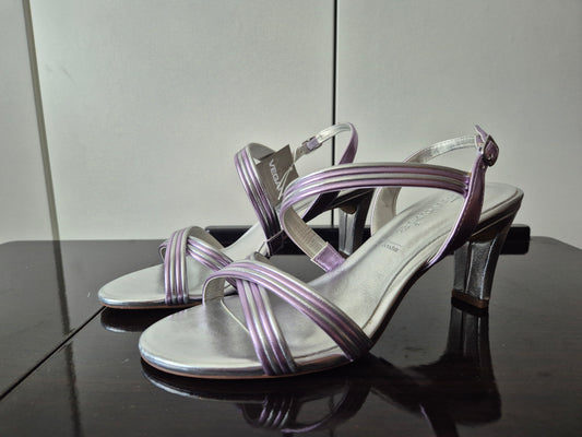 Tamaris Sandalette flieder/silber Gr. 38