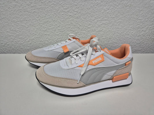 PUMA Future Rider Play On Sneaker weiß-grau-orange Gr. 37