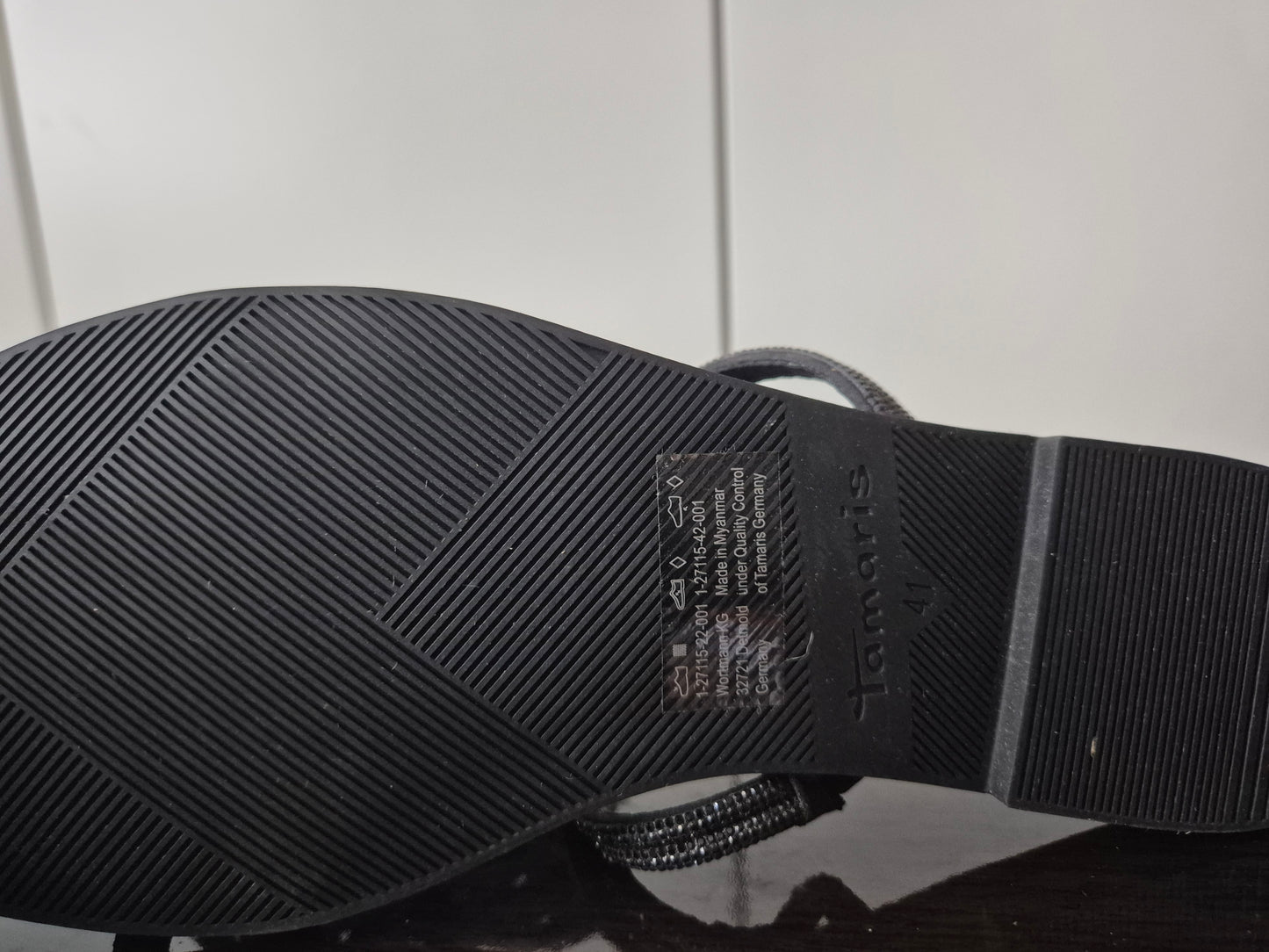 Tamaris Sandale schwarz Gr. 41