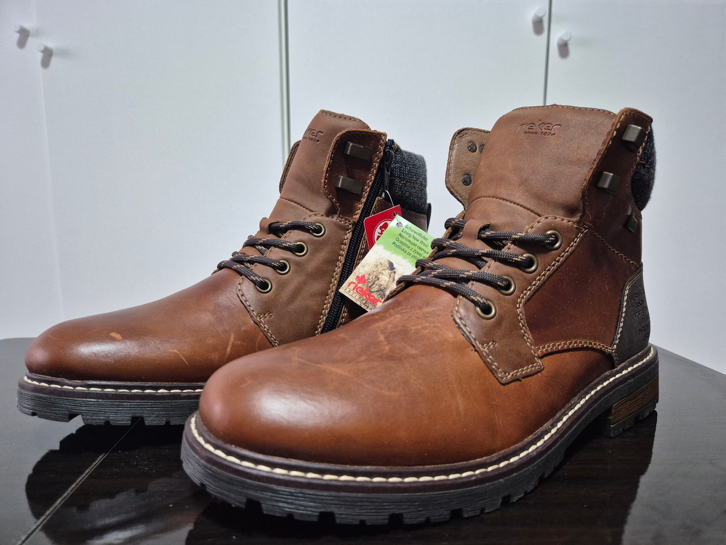 Rieker Schnürstiefel Rieker-Tex braun Gr. 40