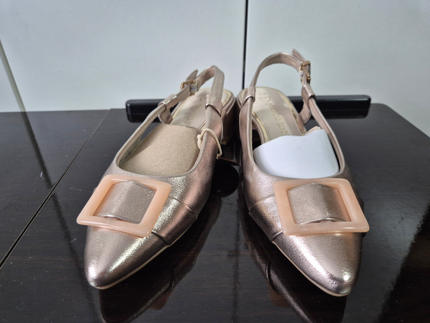 MARCO TOZZI Damen Slingpumps Pumps Spitz Vegan Gr. 39