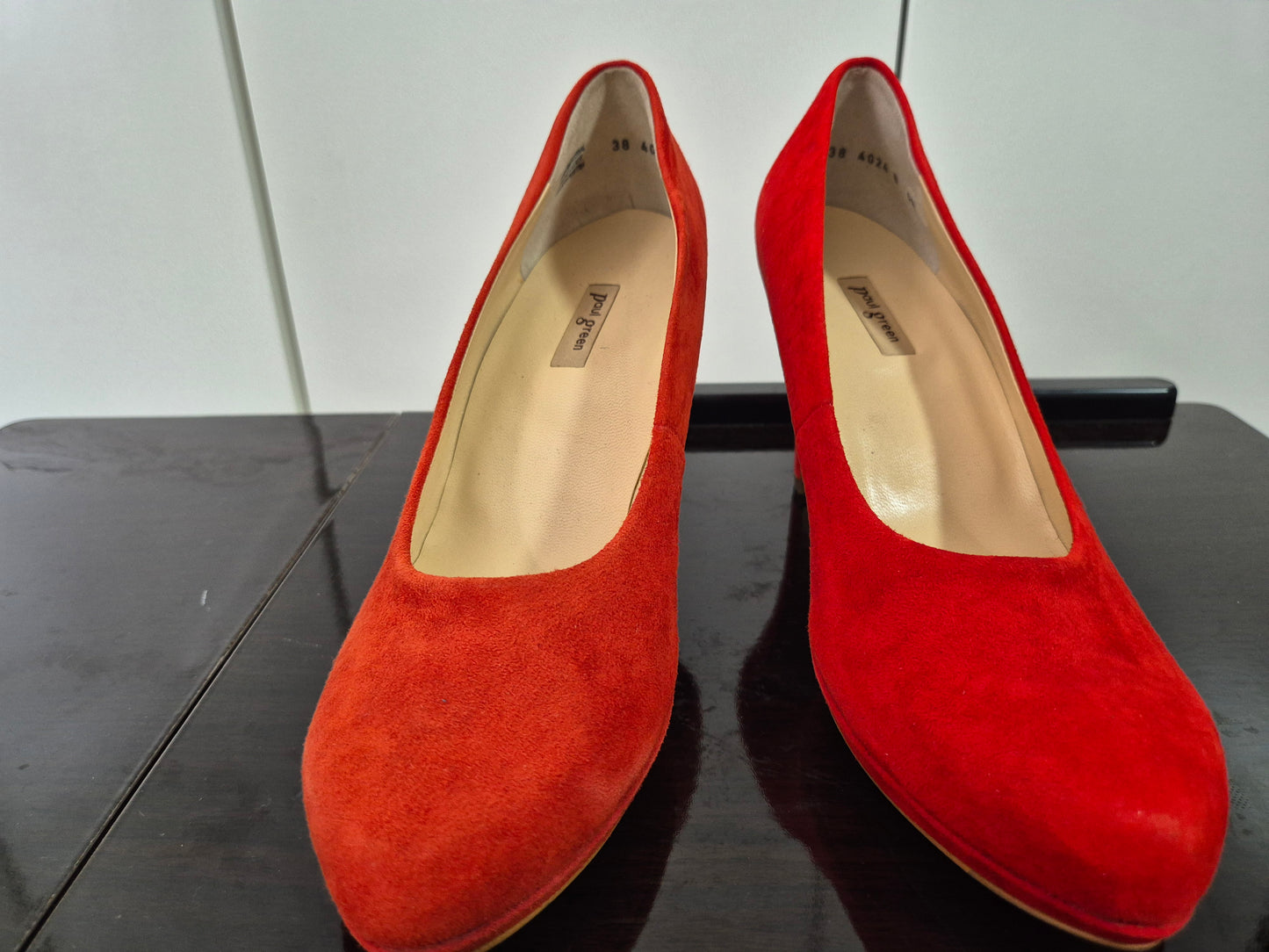 Paul Green Leder Pumps rot, Gr. 39 (6)