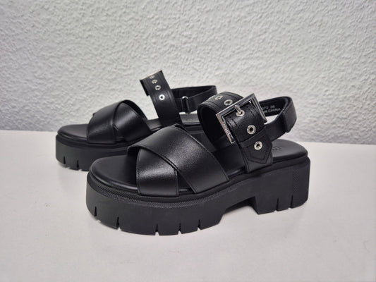 HUGO Kris Sandal Plateausandaletten schwarz Gr. 36