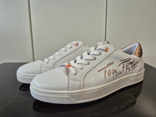 TOM TAILOR Ellen Plateau Sneaker weiß-rosa Gr. 42