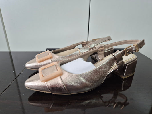 MARCO TOZZI Damen Slingpumps Pumps Spitz Vegan Gr. 39