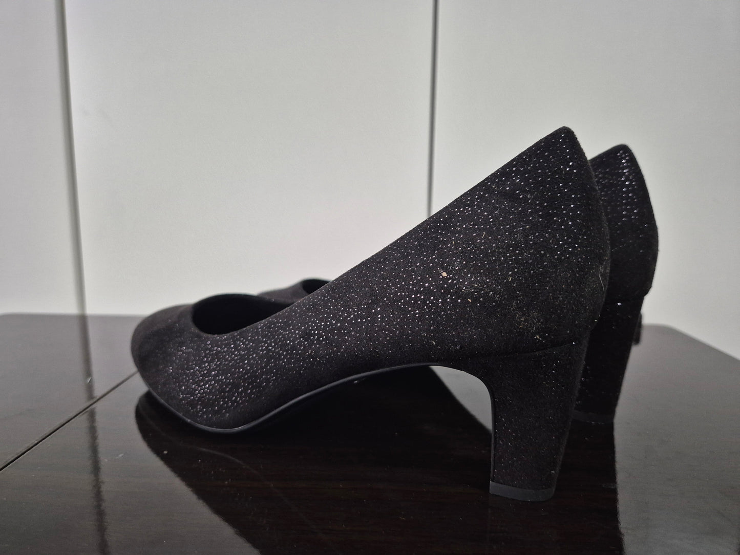 TAMARIS DAENERYS Pumps schwarz mit Glitzer Gr. 41