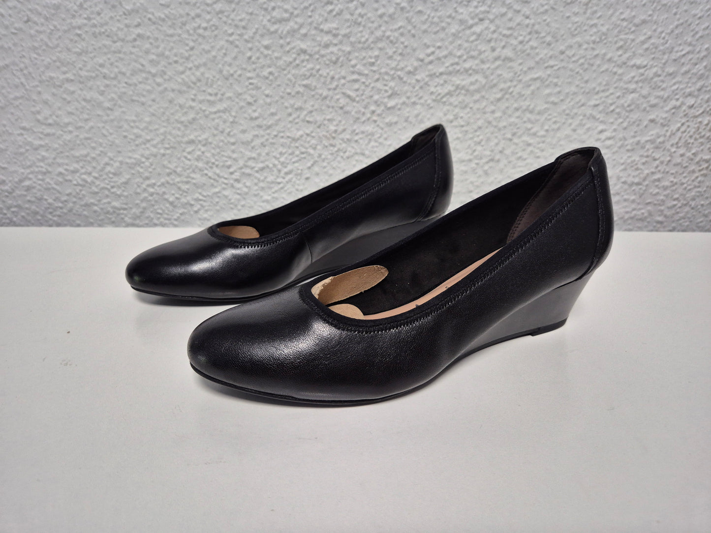 TAMARIS Pumps Keilpumps, Halbschuh, Schlupfschuh schwarz Gr. 38